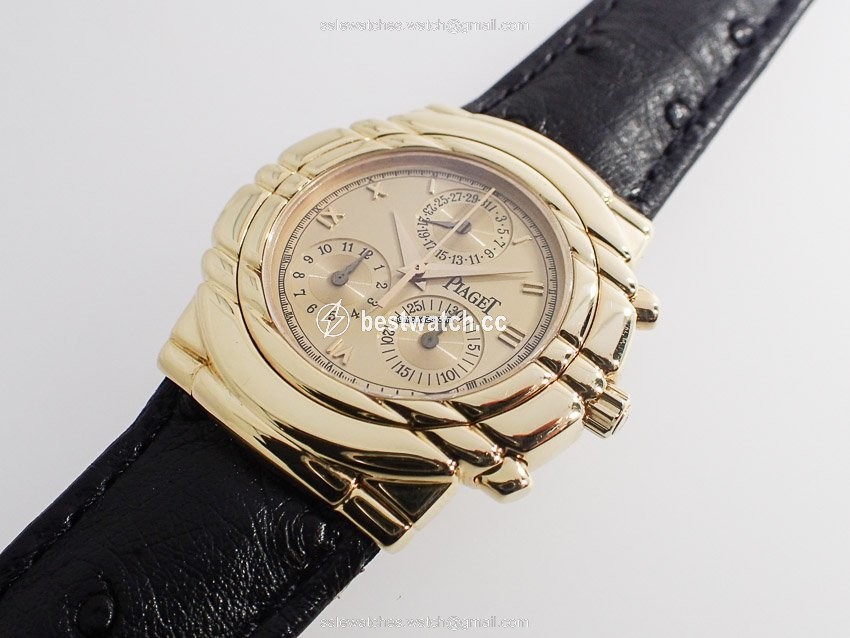 IMG_9086 Piaget Tanagra Mens watch Unisex Quartz Yellow gold 14081 3
