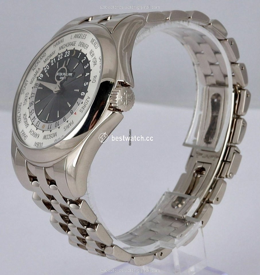 IMG_9086 Patek Philippe World Time Mens watch Unisex Automatic White gold 5130G 3