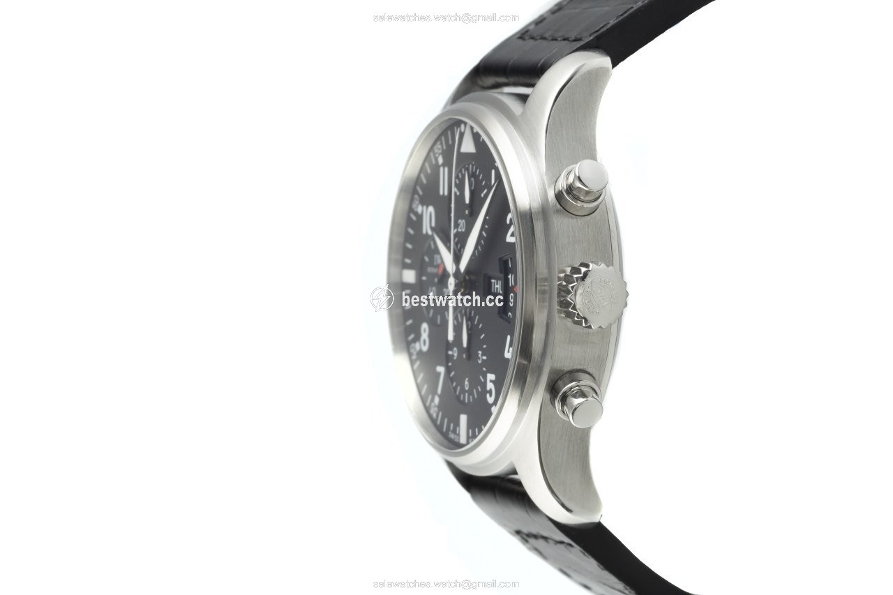 IMG_9086 IWC Pilot Chronograph Mens watch Unisex Automatic Steel 3777 3