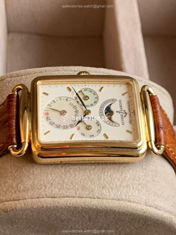 IMG_9086 Ulysse Nardin Michelangelo Mens watch Unisex Automatic Yellow gold 161.42 3