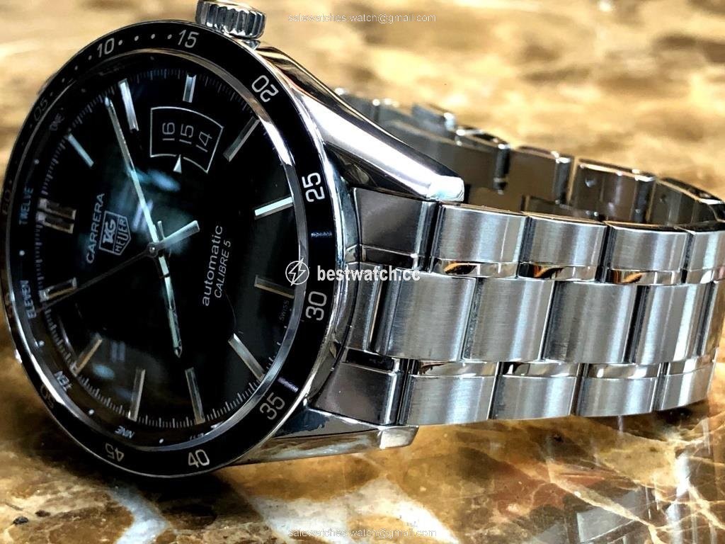 TAG Heuer Carrera Calibre 5 Mens watch Unisex Automatic Steel WV211M.BA0787 3