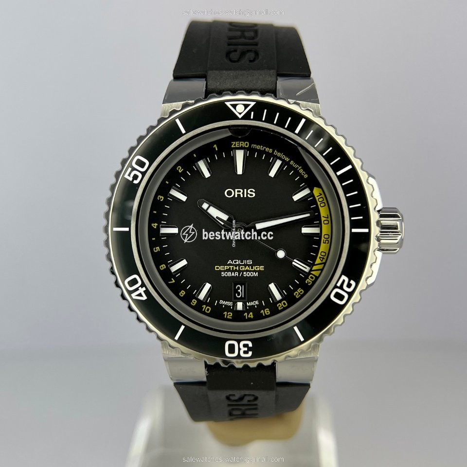 Oris Aquis Depth Gauge Mens watch Unisex Automatic Steel 01 733 7755 4154-Set RS 3