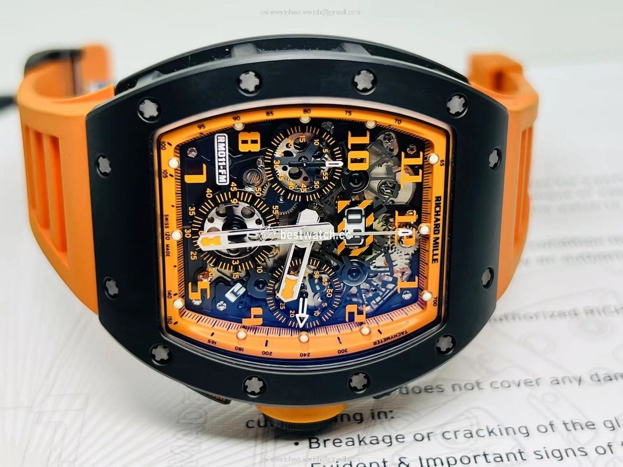 IMG_9086 Richard Mille RM 011 Ceramic RM011 Orange Storm 3