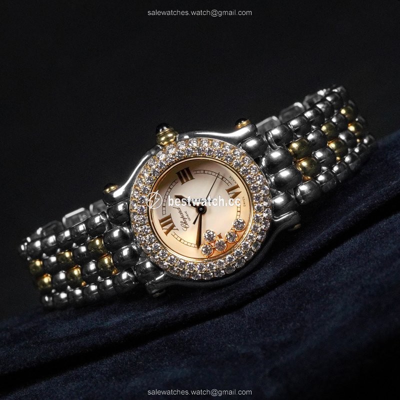 IMG_9086 Chopard Happy Sport Womens watch Gold Steel 27 8274-23 3