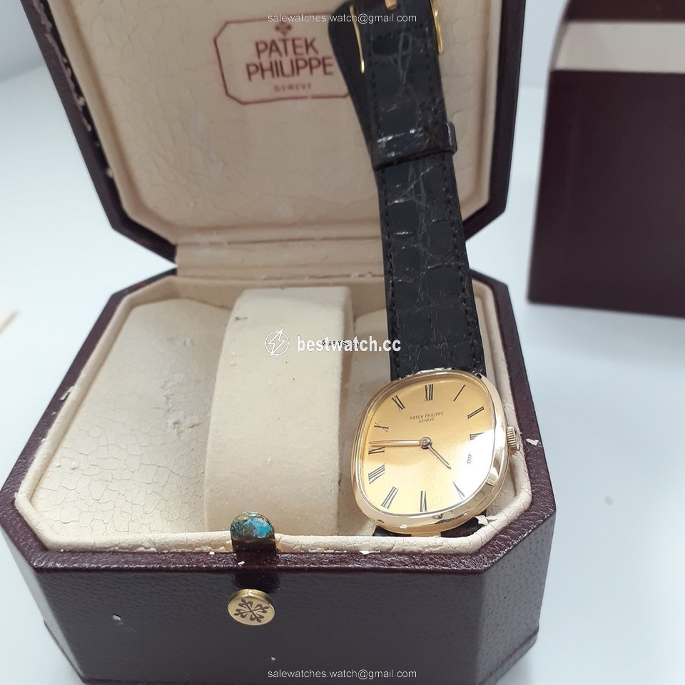 IMG_9086 Patek Philippe Golden Ellipse Mens watch Unisex Manual winding Yellow gold 5206 3