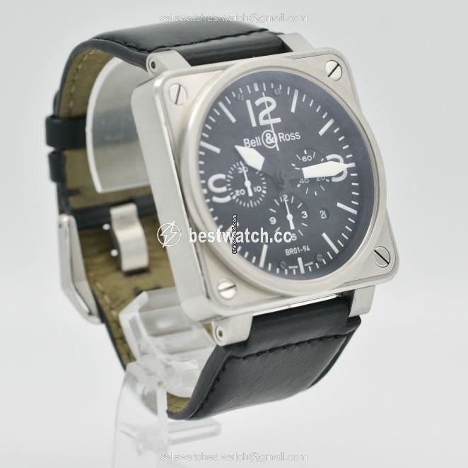 IMG_9086 Bell & Ross BR 01-94 Chronographe Mens watch Unisex Automatic Steel BR0194-BL-ST 3