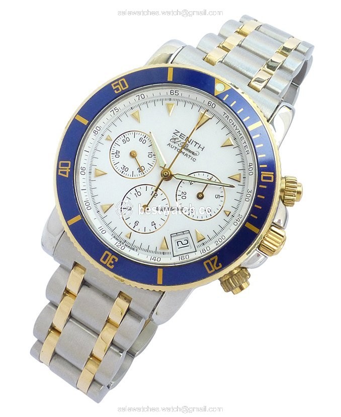 Zenith El Primero Mens watch Unisex Automatic Gold Steel 15 53-0470-400 3