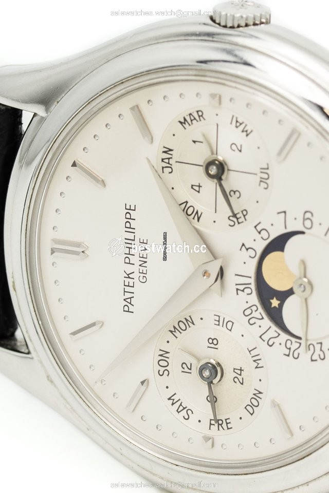 IMG_9086 Patek Philippe Perpetual Calendar Mens watch Unisex Automatic Platinum 3940P 3