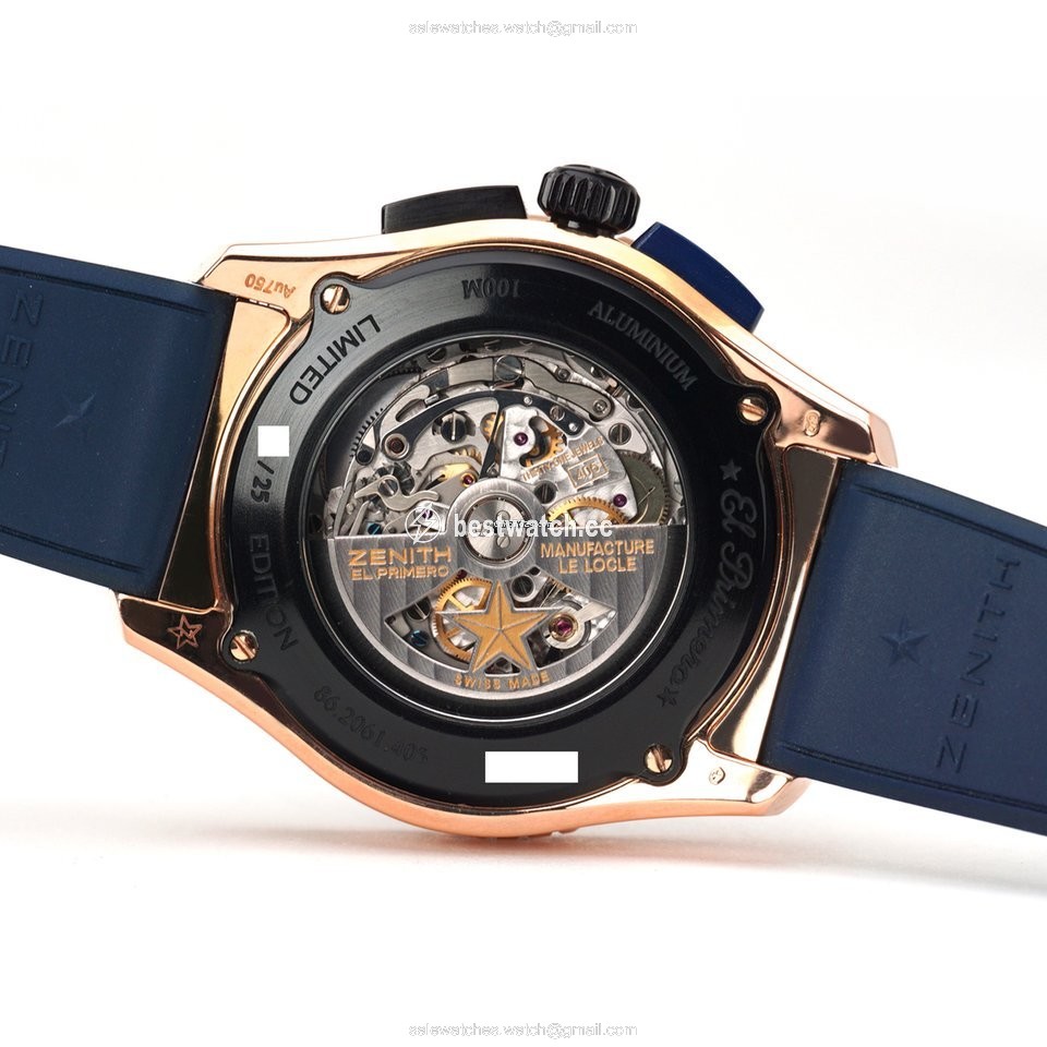 Zenith El Primero Stratos Flyback Mens watch Unisex Automatic Rose gold 86.2061.405 57.R514 3