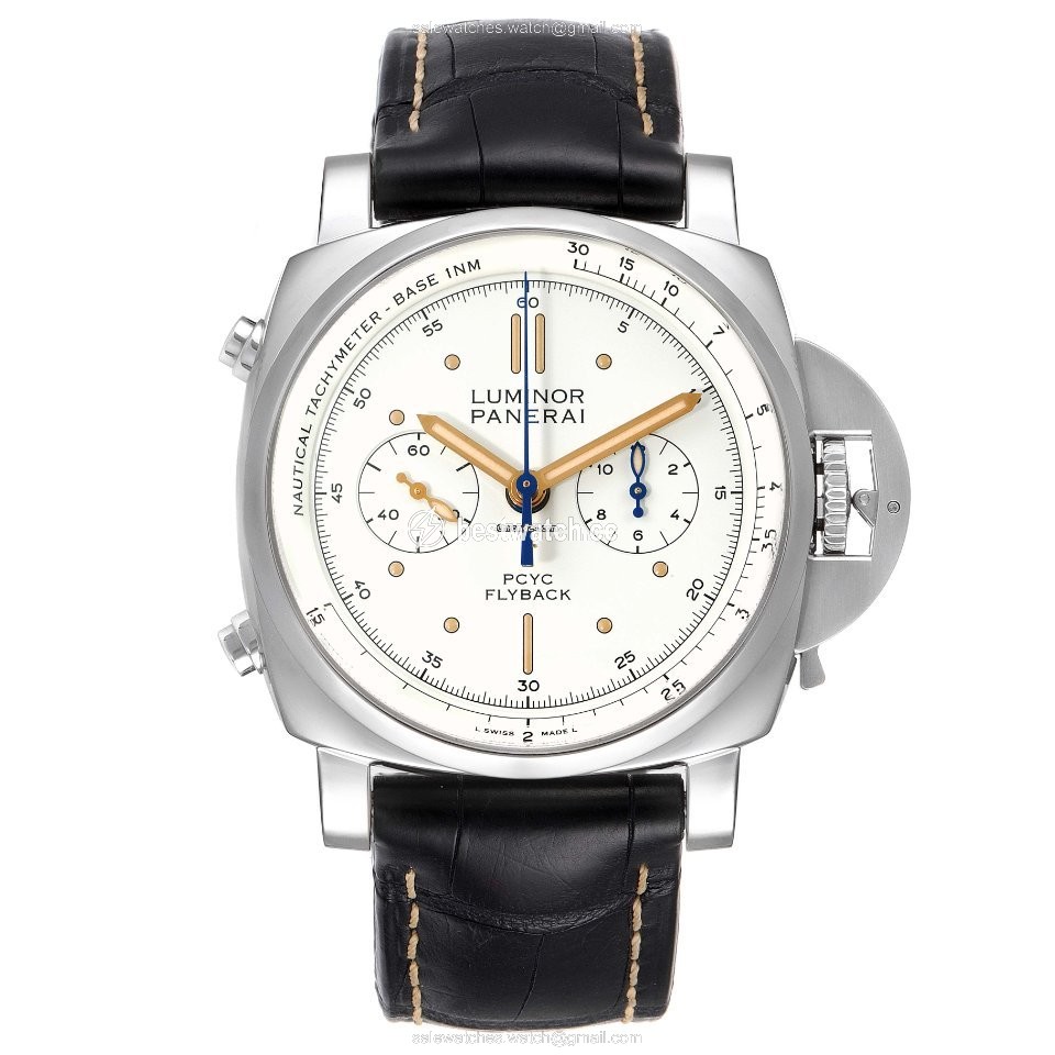 IMG_9086 Panerai Luminor 1950 3 Days Chrono Flyback Mens watch Unisex Automatic Steel PAM00654 3