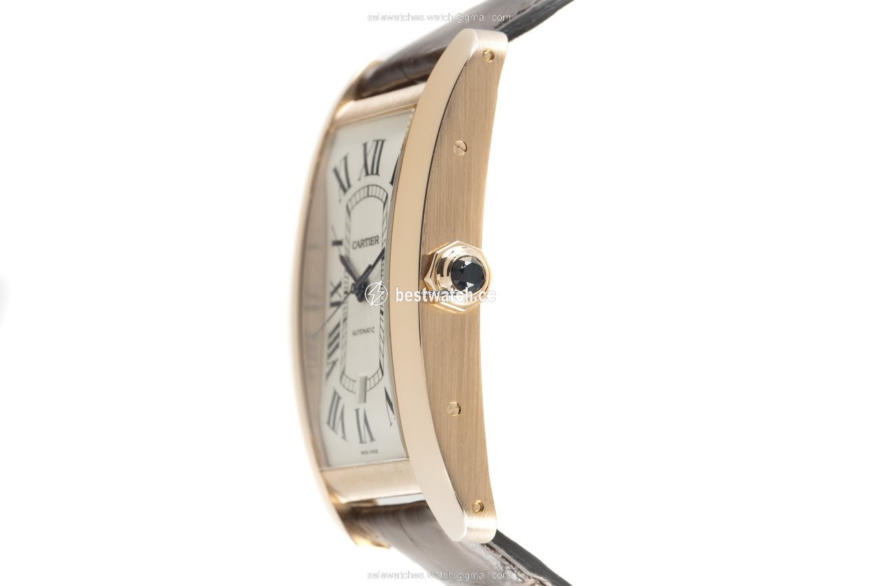 IMG_9086 Cartier Tank Americaine Mens watch Unisex Automatic Red gold W2609856 3