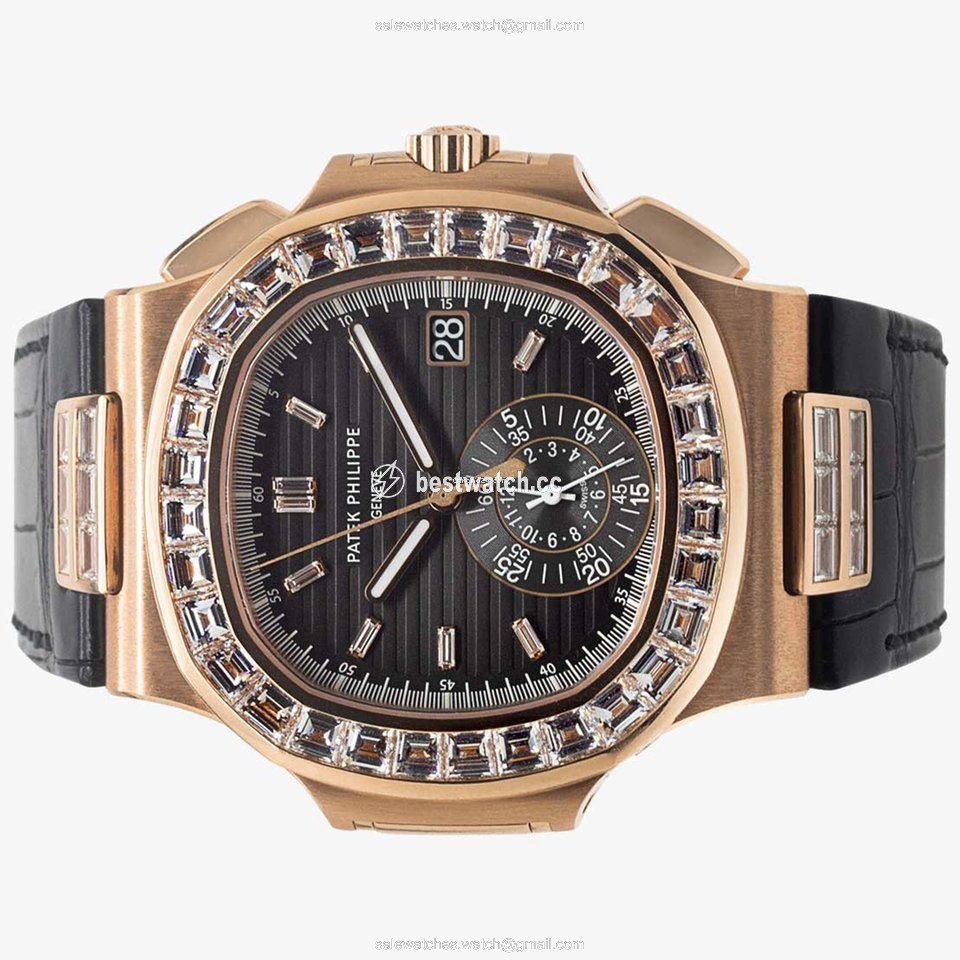 Patek Philippe Nautilus Mens watch Unisex Automatic Rose gold 5980 10R-010 3