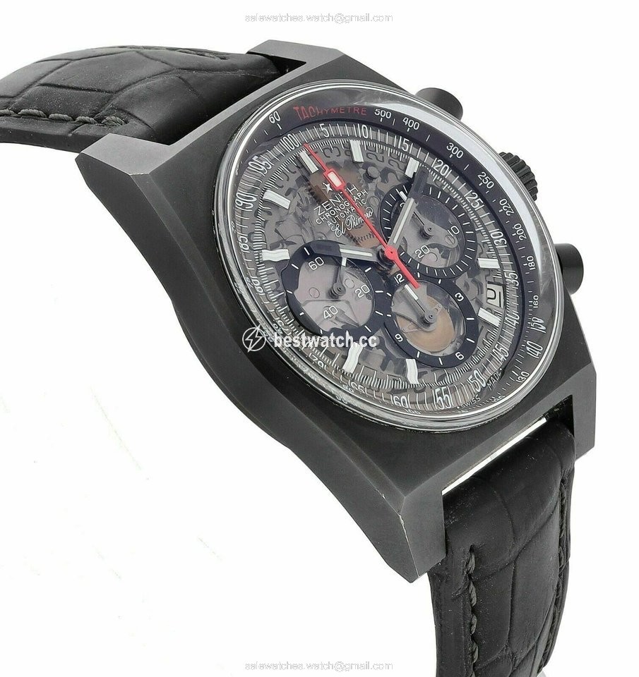 IMG_9086 Zenith El Primero New Vintage 1969 Automatic Titanium 96.1969.469 3
