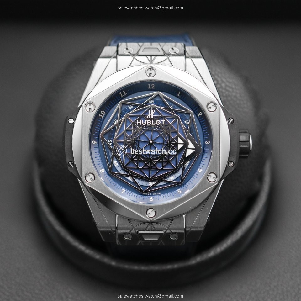 IMG_9086 Hublot Big Bang Sang Bleu Mens watch Unisex Automatic Titanium 415.NX.7179.VR.MXM18 3
