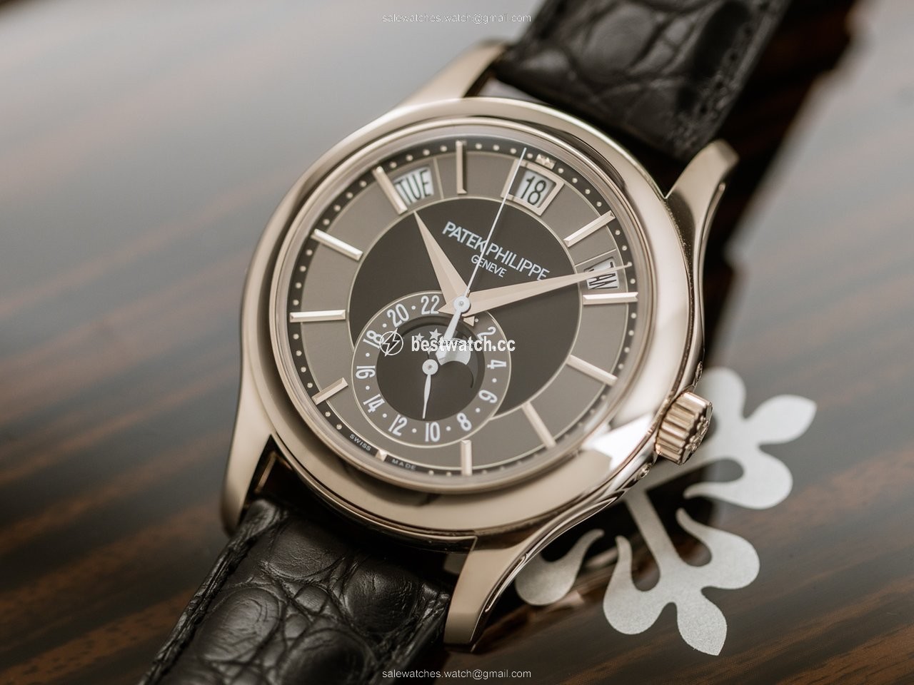 IMG_9086 Patek Philippe Annual Calendar Mens watch Unisex Automatic White gold 5205G 3