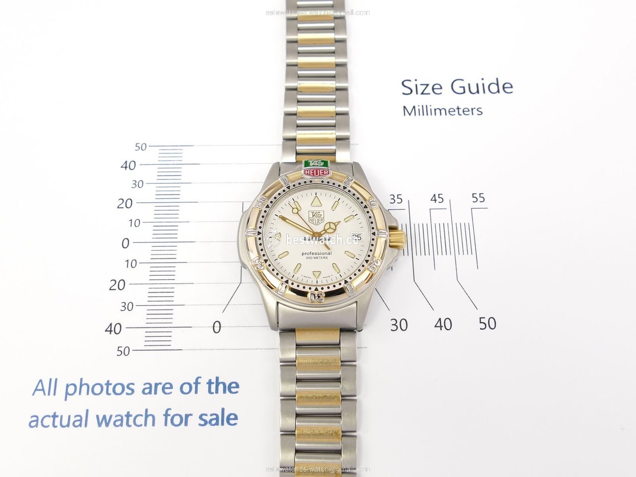 TAG Heuer Mens watch Unisex Quartz Gold Steel WF1220-K0 3