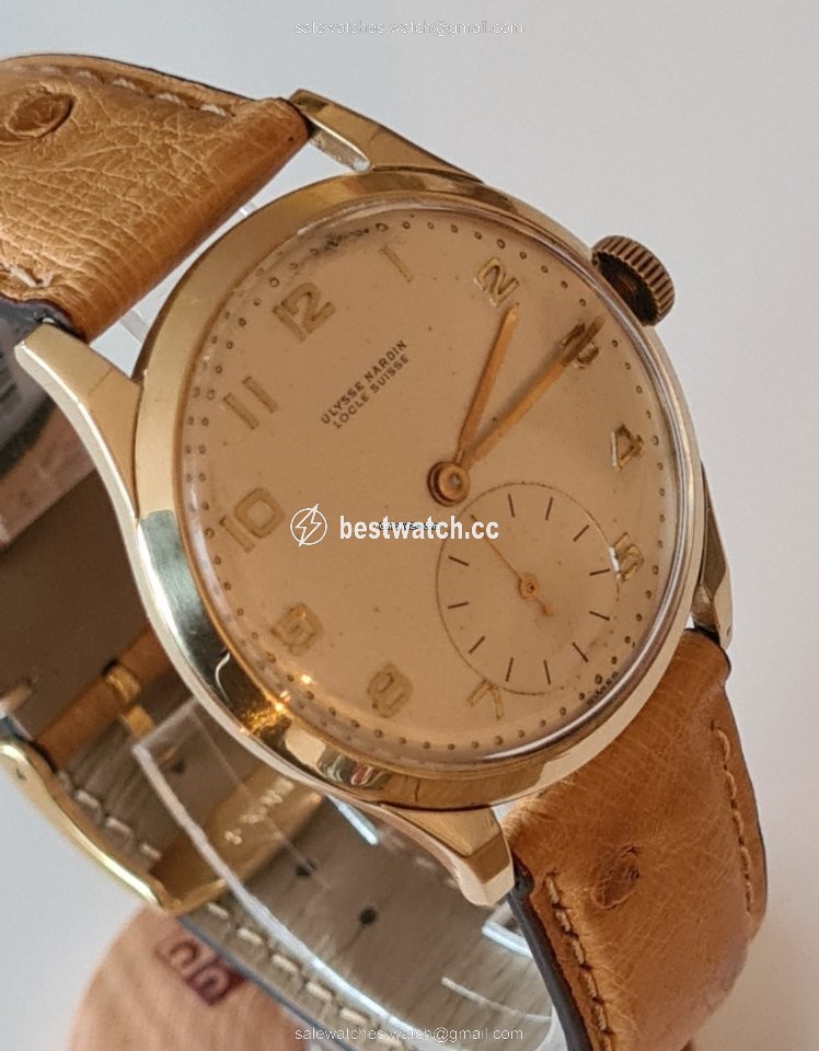 IMG_9086 Ulysse Nardin Mens watch Unisex Manual winding Yellow gold 6034-13 3