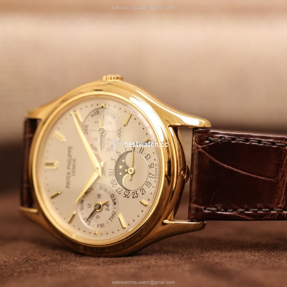 IMG_9086 Patek Philippe Perpetual Calendar Mens watch Unisex Automatic Yellow gold 3940J 3