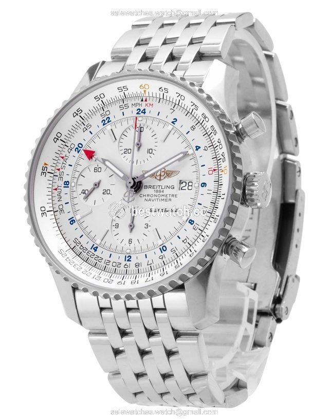 Breitling Navitimer World Mens watch Unisex Automatic Steel A2432212.G571.443A 3