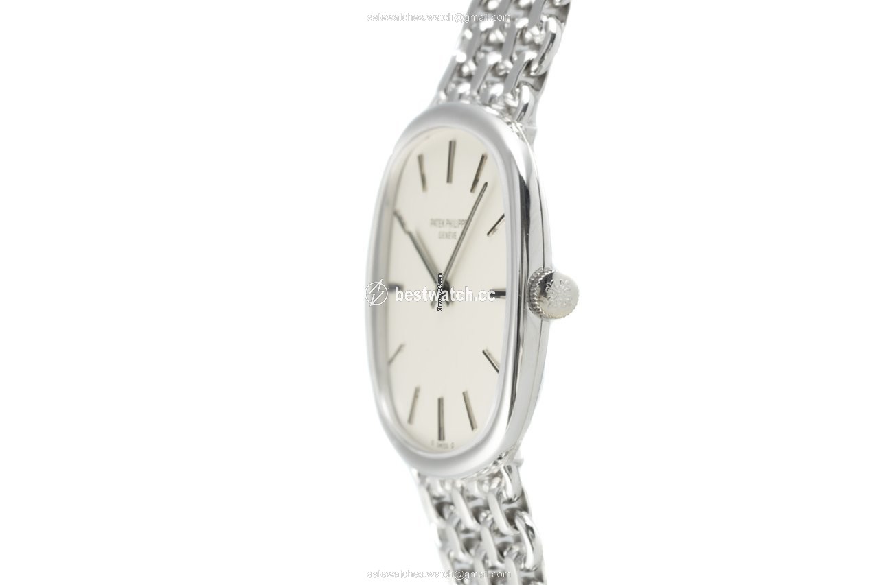 IMG_9086 Patek Philippe Golden Ellipse Mens watch Unisex Manual winding White gold 3644 2 3