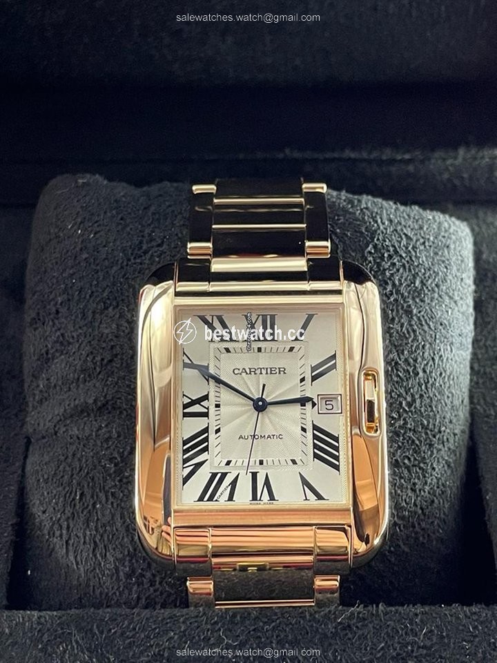 Cartier Tank Anglaise Mens watch Unisex Automatic Rose gold W5310003 3