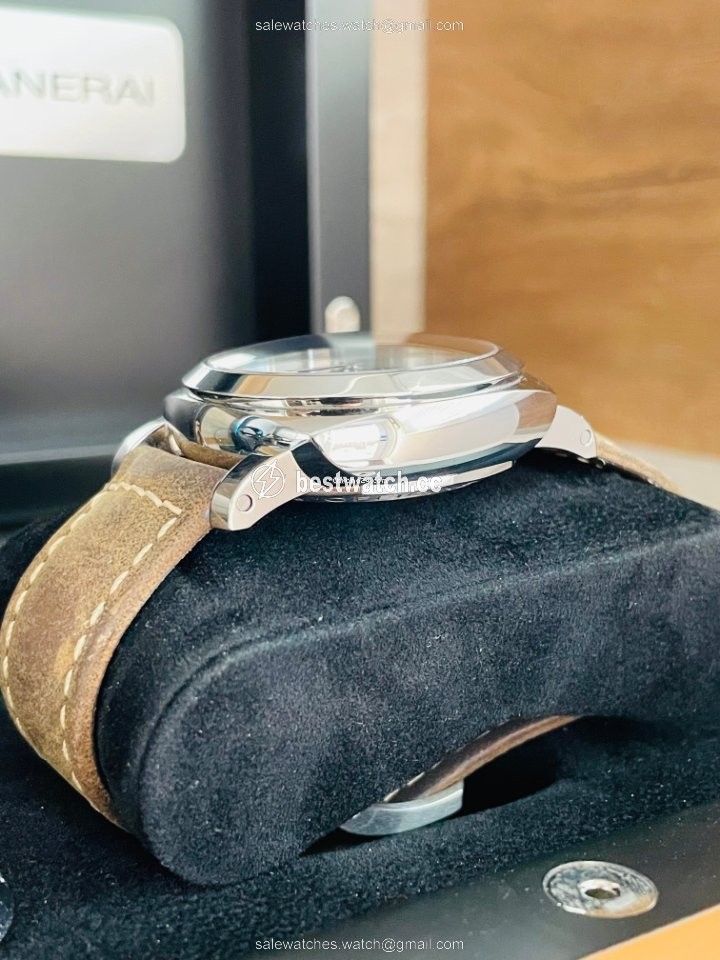 IMG_9086 Panerai Luminor 1950 3 Days GMT Power Reserve Automatic Mens watch Unisex Automatic Steel PAM 00537 3