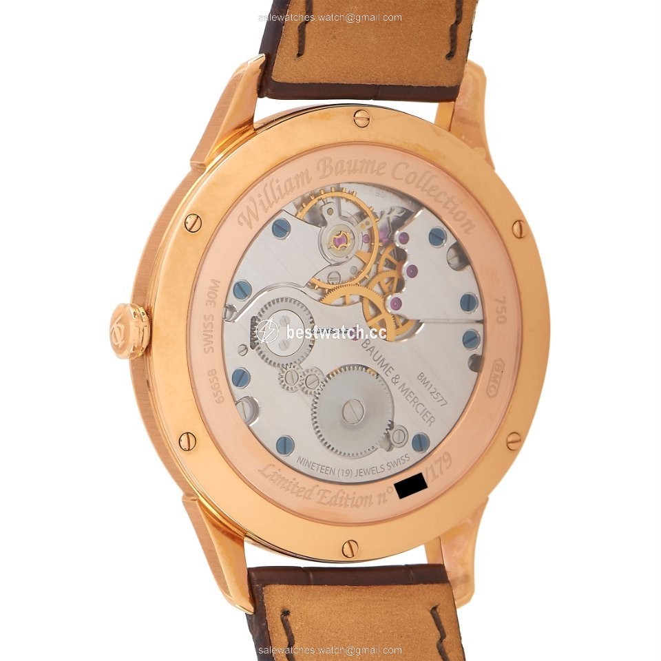 Baume & Mercier Mens watch Unisex Manual winding Rose gold M0A08801 3