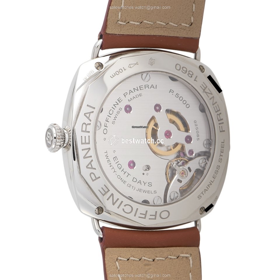 IMG_9086 Panerai Radiomir 8 Days Mens watch Unisex Manual winding Steel PAM609 3