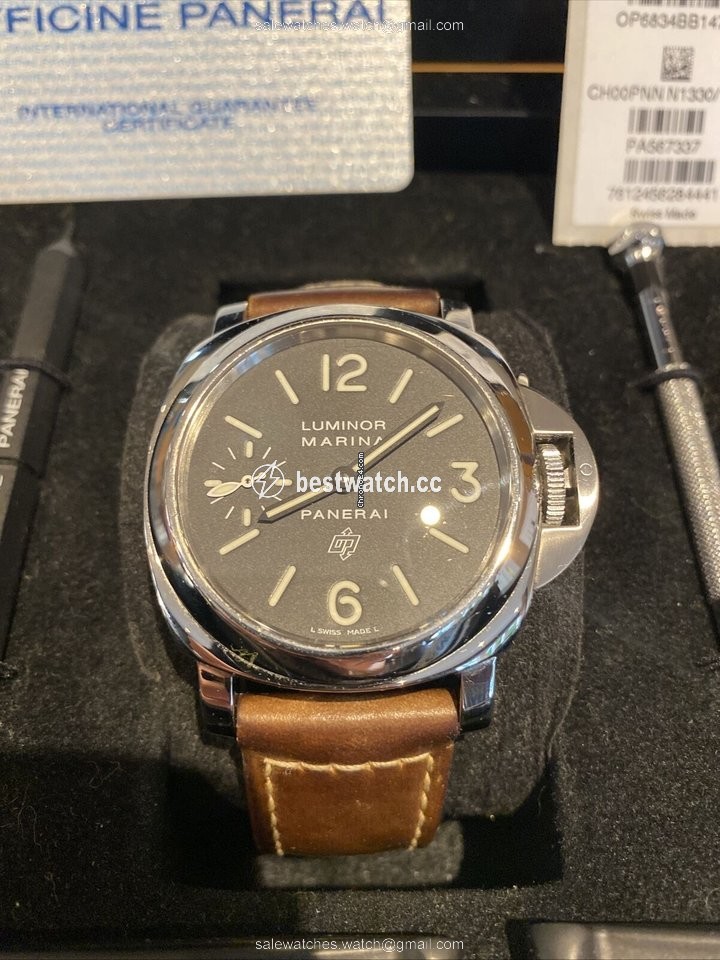 IMG_9086 Panerai Luminor Marina Mens watch Unisex Manual winding Steel PAM 00005 3