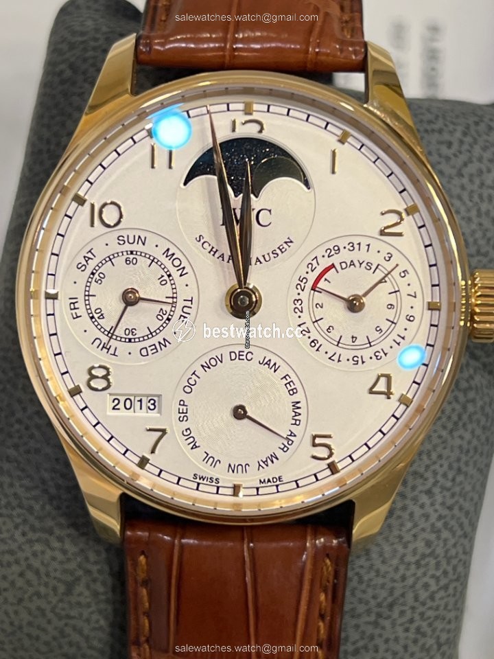 IWC Portuguese Perpetual Calendar Mens watch Unisex Automatic Rose gold IW502213 3