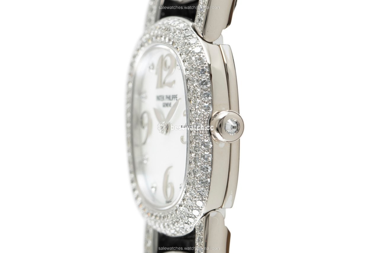 IMG_9086 Patek Philippe Golden Ellipse Womens watch Quartz White gold 4832 3