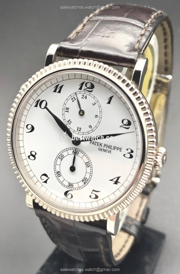 IMG_9086 Patek Philippe Travel Time Mens watch Unisex Manual winding White gold 5034G 3