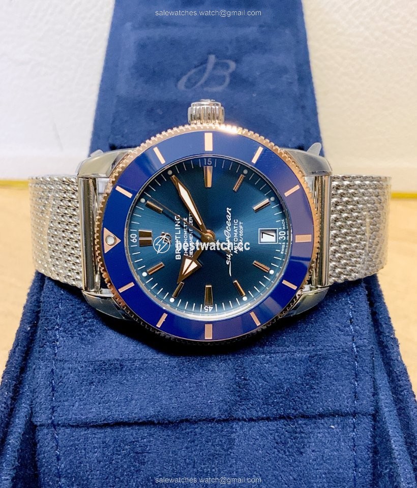 IMG_9086 Breitling Superocean Heritage 42 Mens watch Unisex Automatic Gold Steel UB2010161C1S1 3