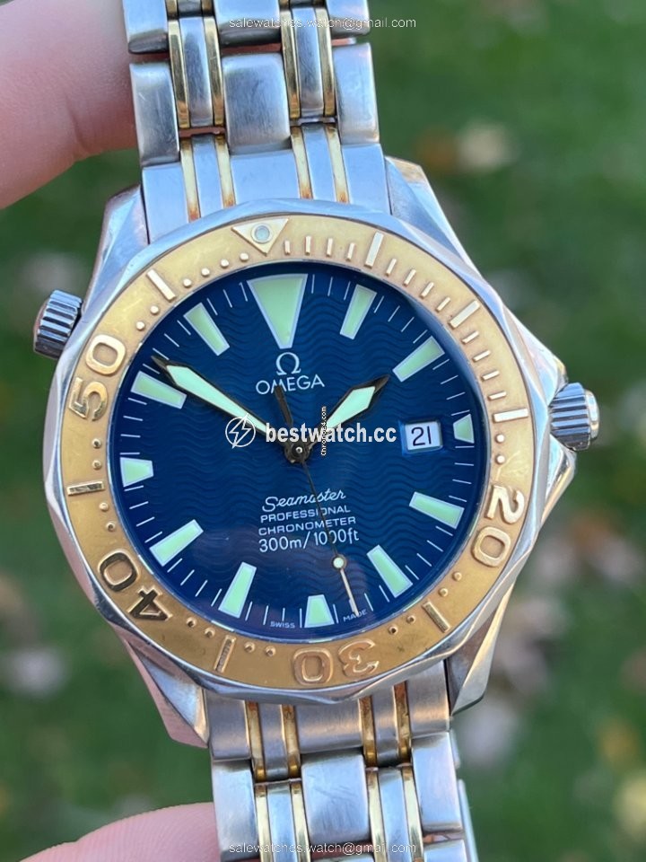 IMG_9086 Omega Seamaster Mens watch Unisex Automatic Gold Steel 2455.80 3