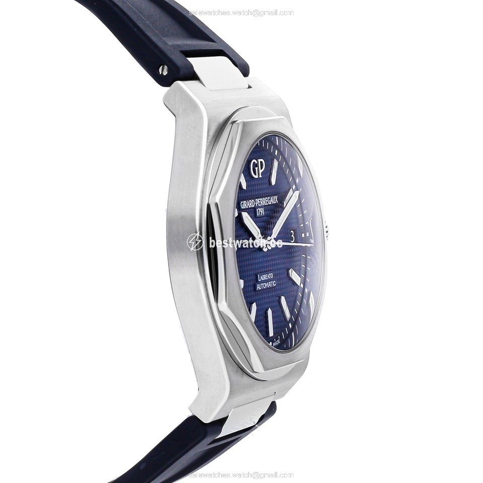 IMG_9086 Girard Perregaux Laureato Mens watch Unisex Automatic Steel 81010-11-431-BB6A 3