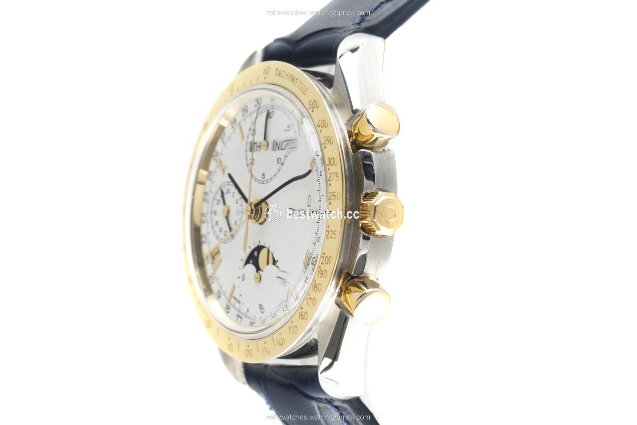 IMG_9086 Omega Speedmaster Date Mens watch Unisex Automatic Gold Steel 175.0034 3