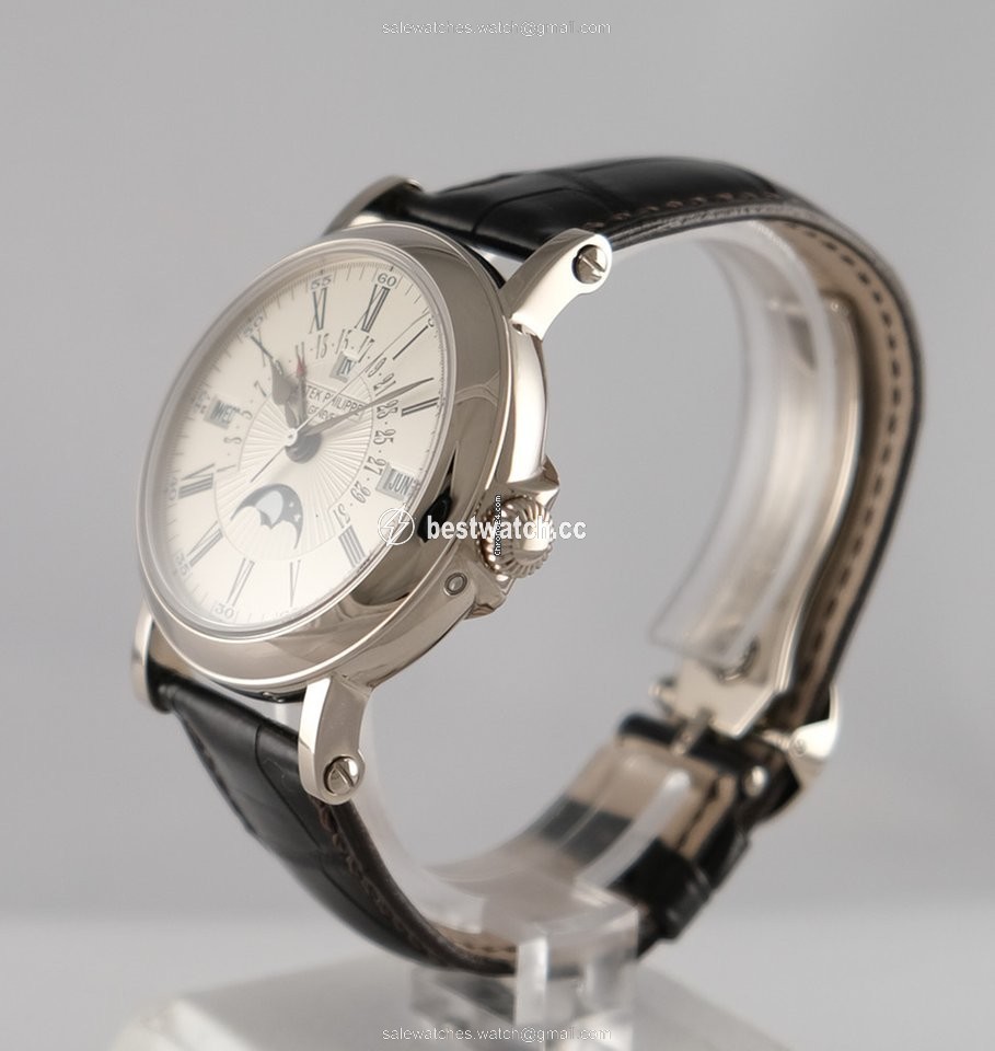 IMG_9086 Patek Philippe Perpetual Calendar Mens watch Unisex Automatic White gold 5159 G - 001 3