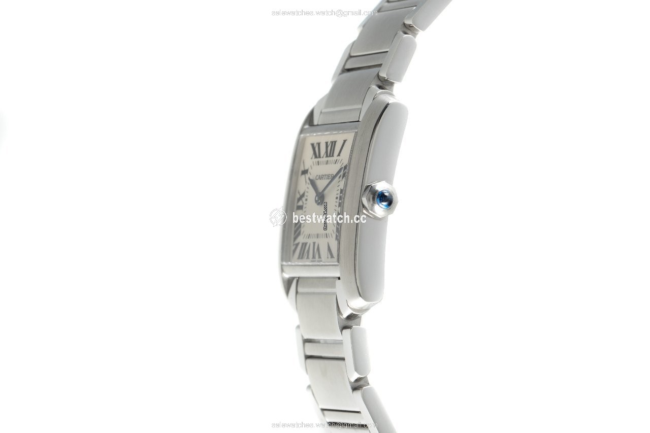 IMG_9086 Cartier Tank Francaise Womens watch Quartz Steel 2301 3