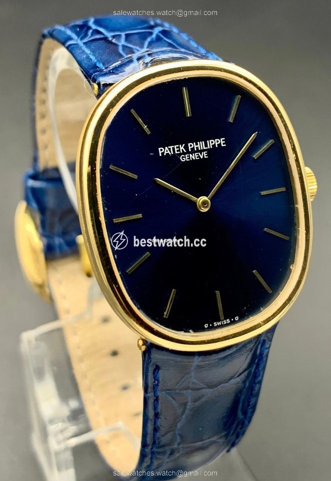 IMG_9086 Patek Philippe Golden Ellipse Mens watch Unisex Manual winding Yellow gold 3648 3
