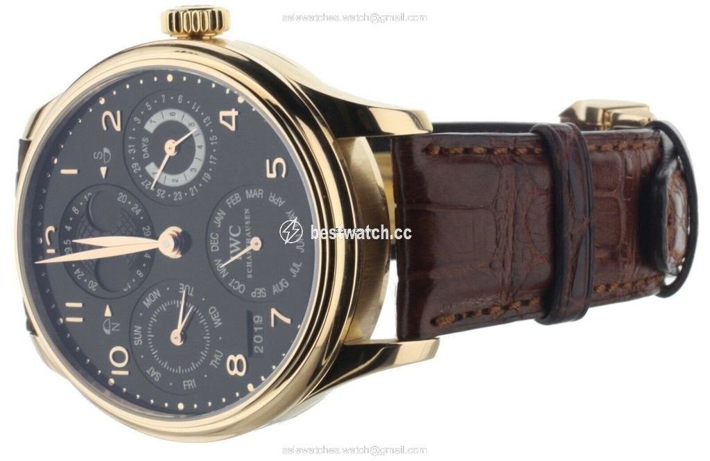 IMG_9086 IWC Portuguese Perpetual Calendar Mens watch Unisex Automatic Rose gold IW5032-02 3