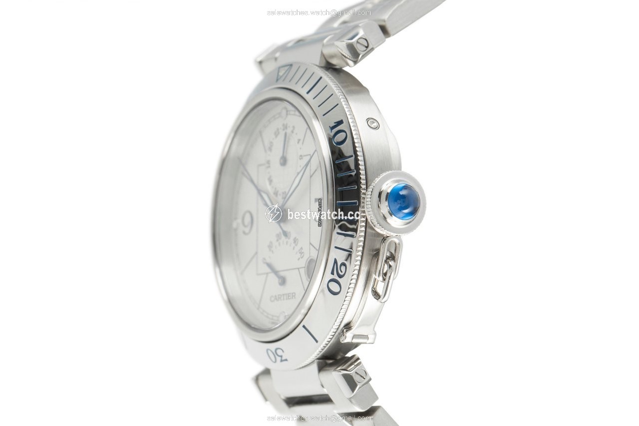 IMG_9086 Cartier Pasha Mens watch Unisex Automatic Steel 2388 3