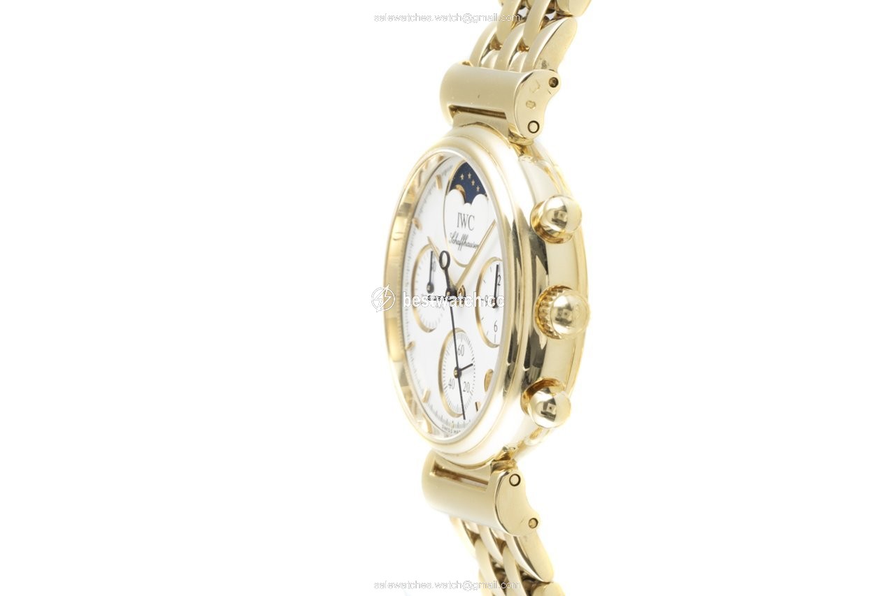 IMG_9086 IWC Da Vinci Chronograph Womens watch Quartz Yellow gold 3736 3