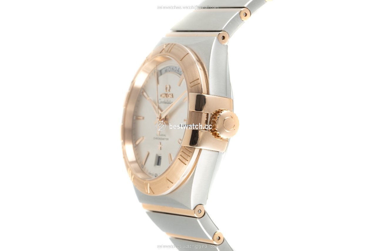 Omega Constellation Day-Date Mens watch Unisex Automatic Gold Steel 123.20.38.22.02.001 3