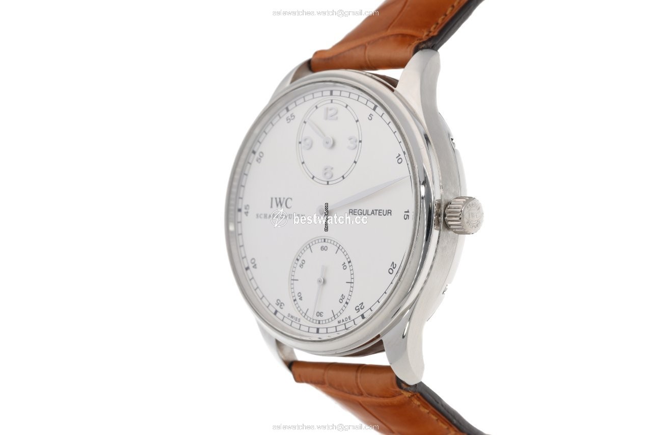 IMG_9086 IWC Portuguese Hand-Wound Mens watch Unisex Manual winding Platinum IW544403 3