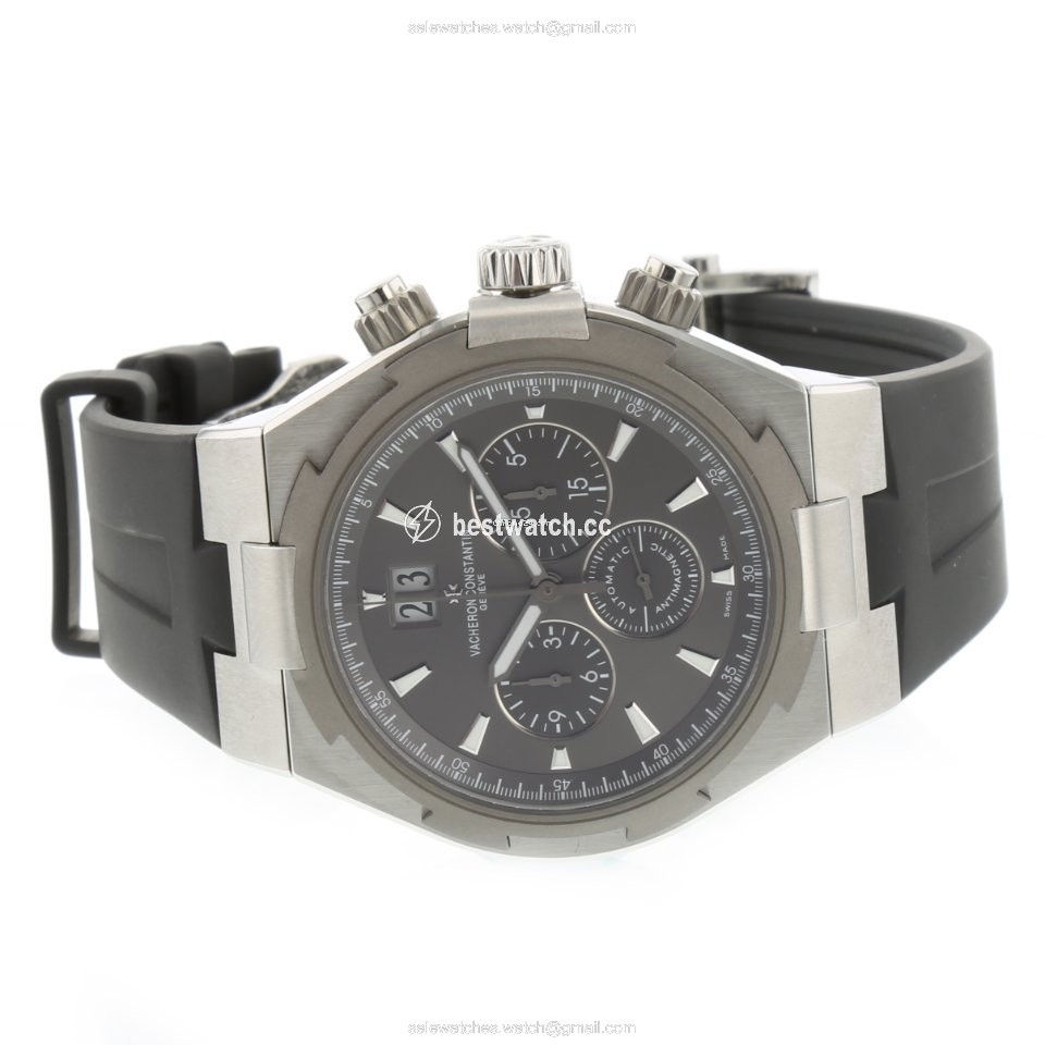 IMG_9086 Vacheron Constantin Overseas Chronograph Mens watch Unisex Automatic Steel 49150 000 3