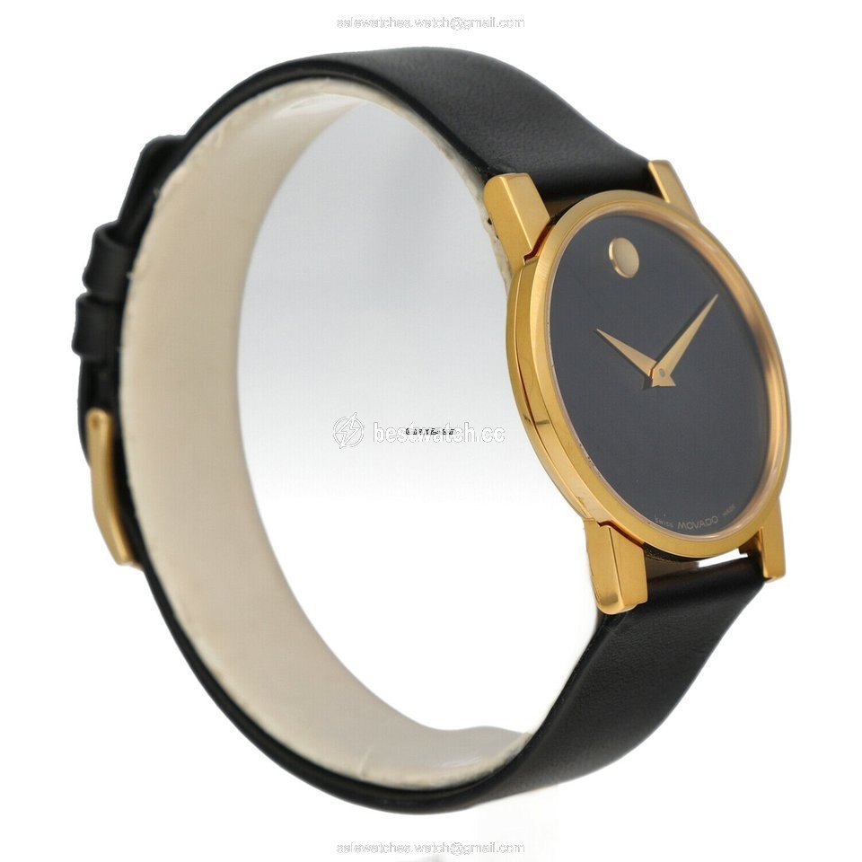 IMG_9086 Movado Museum Mens watch Unisex Quartz Gold Steel 87.G4.875 3