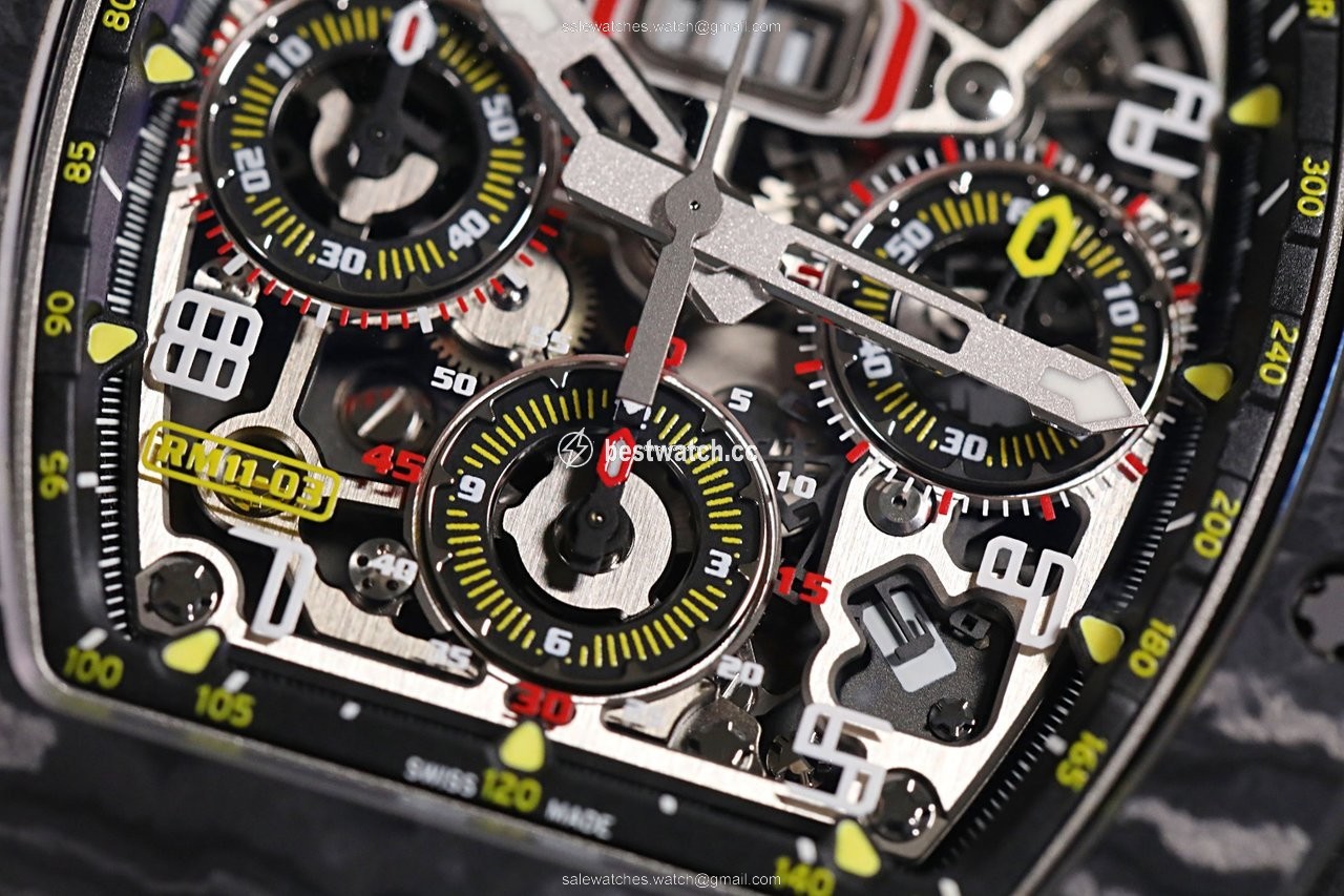 IMG_9086 Richard Mille RM 011 Mens watch Unisex Automatic Titanium Richard Mille RM11-03 CARBON NTPT 3