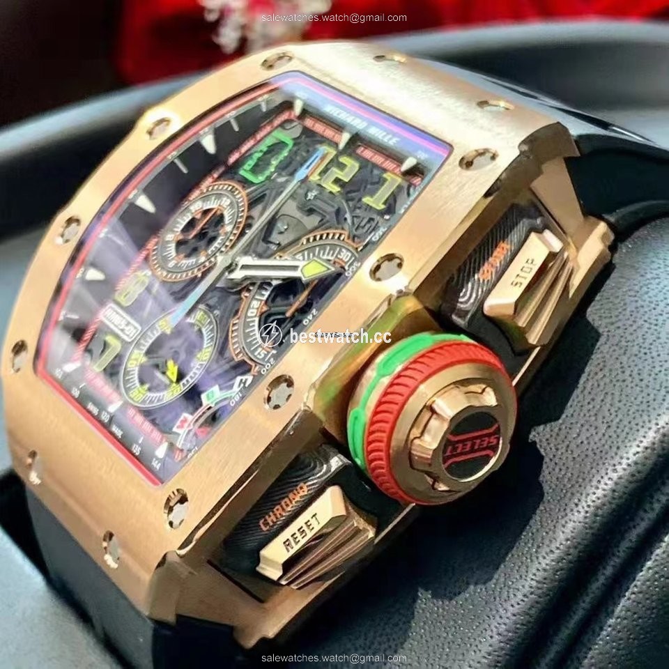 Richard Mille Mens watch Unisex Automatic Carbon Richard Mille RM65-01 Rose Gold 3
