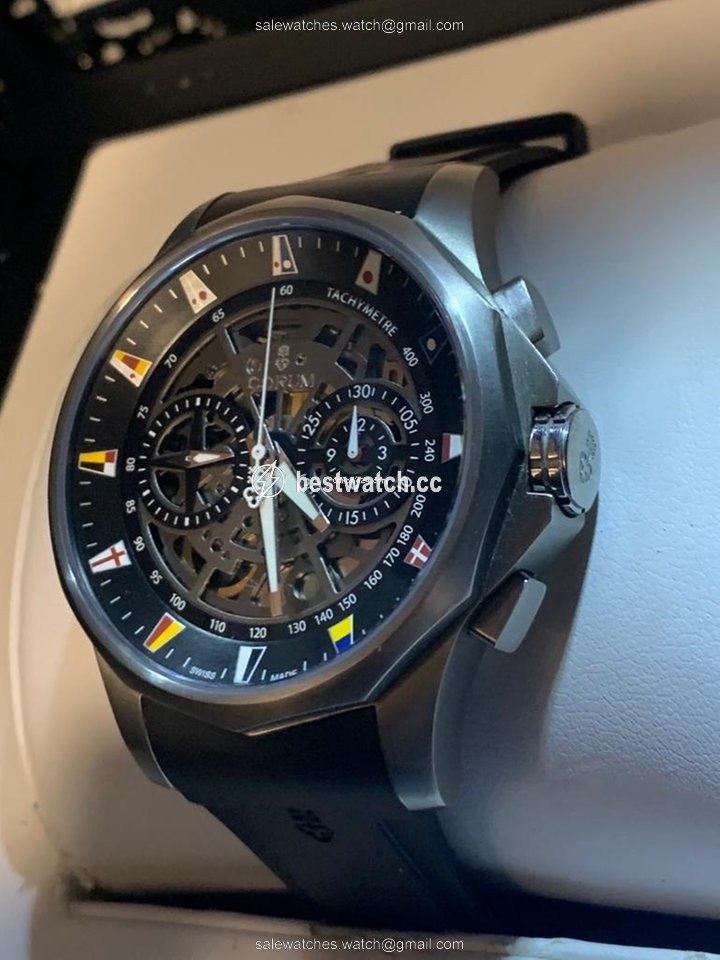 IMG_9086 Corum Admirals Cup Mens watch Unisex Automatic Titanium 404.100.04 F371 AN10 3