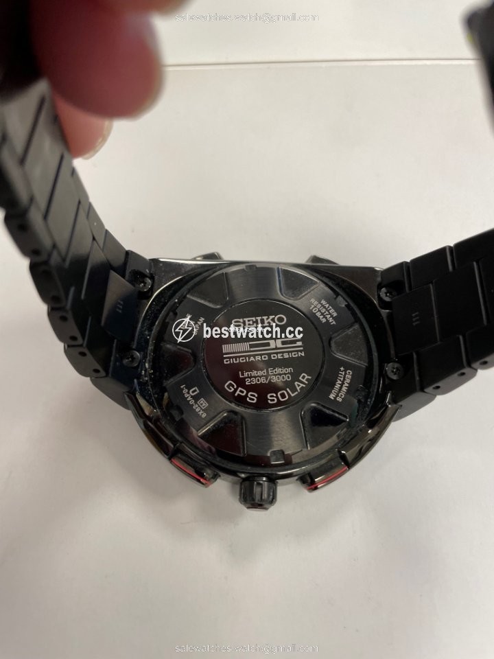 IMG_9086 Seiko Astron GPS Solar Chronograph Mens watch Unisex Quartz Titanium SSE121 3